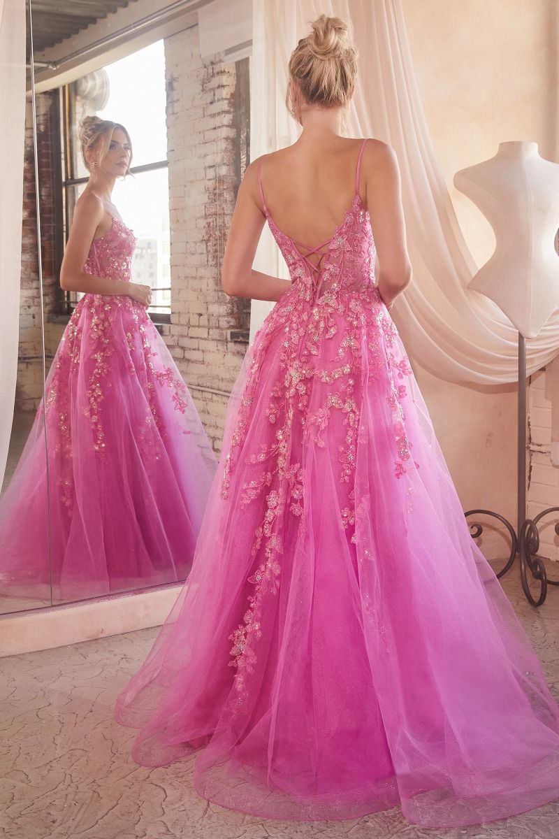 Floral Appliqued Ball Gown-3